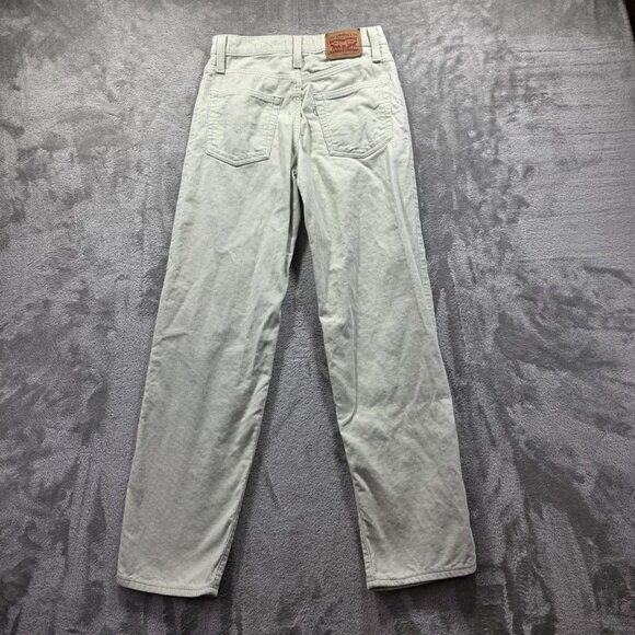 Levi's Pants Womens 25x31 Sage Green 94 Baggy Corduroy High Rise Straight Leg - Picture 2 of 12